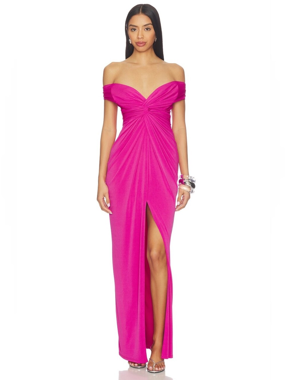 NWT $298 KATIE MAY Hazel Gown in Magenta Rose Medium